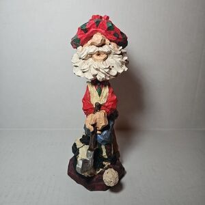 Vintage JC Penny Santa Claus Golfer Bobblehead Christmas 1998